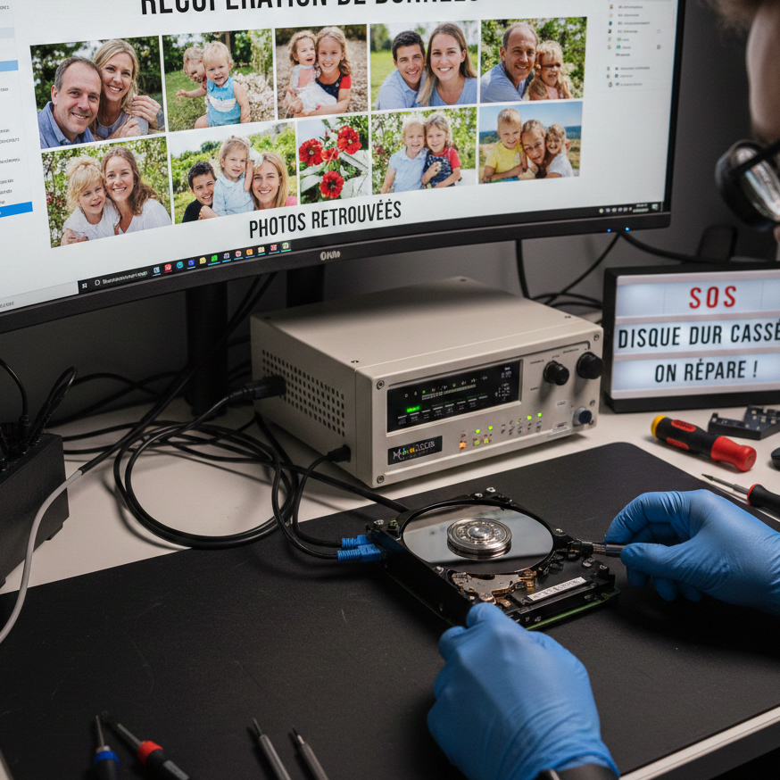 Récupération de photos réussie