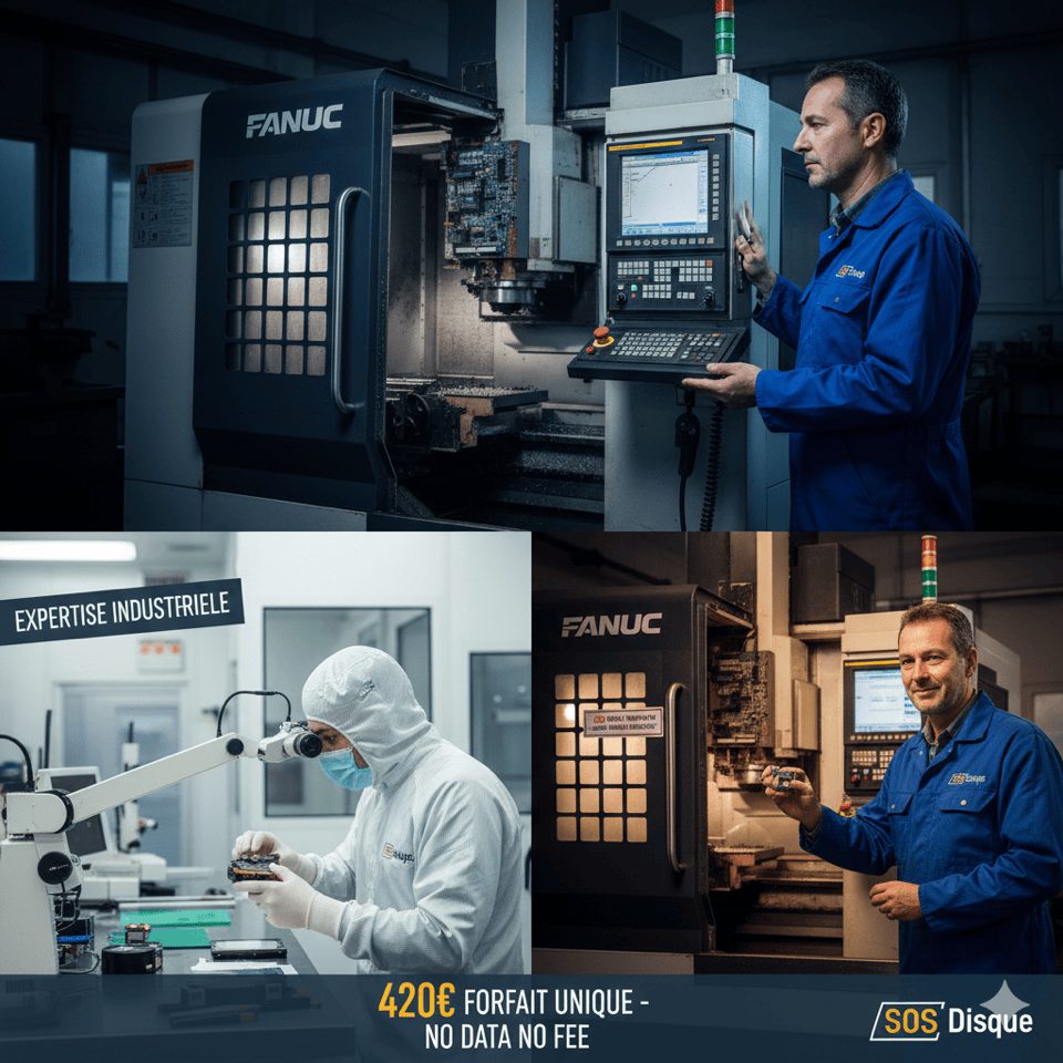 Récupération de données industrielles en salle blanche