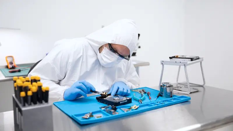 Salle Blanche Industrielle Vs Data Recovery - illustration 2