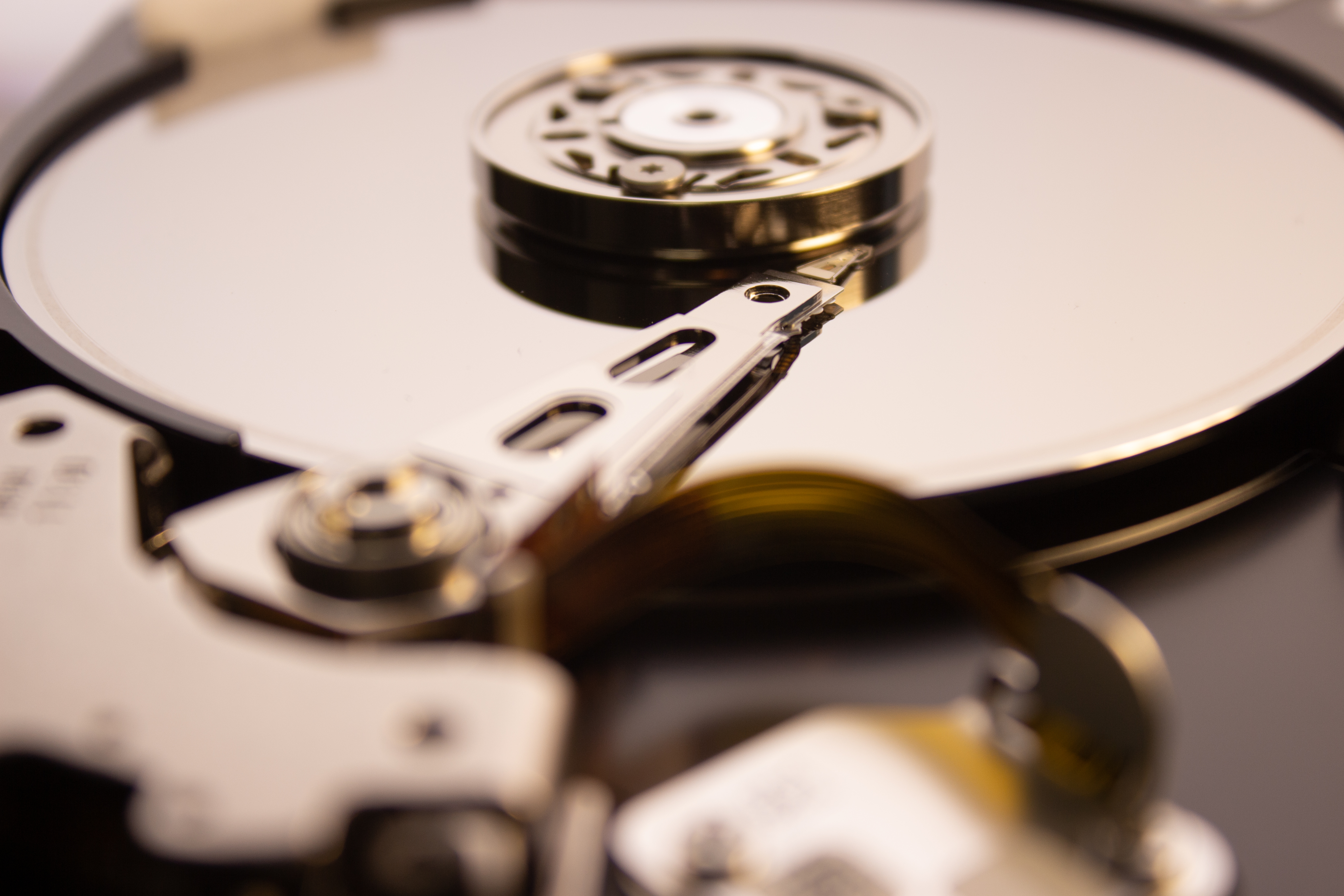 Tête de lecture de disque dur en macro